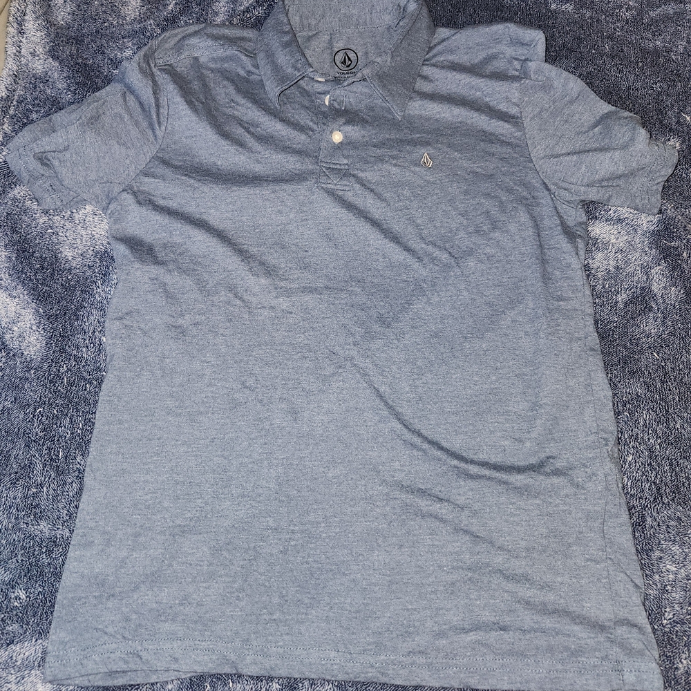 Volcom Light Blue Polo Shirt
